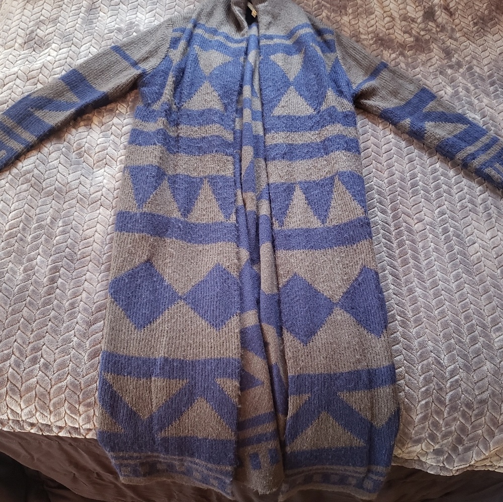 Long ankle length cozy cardigan